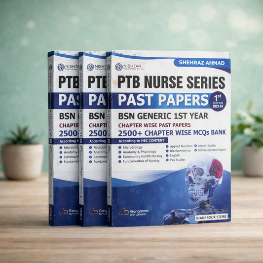 PTB Nurse Series BSN Generic 1st Year past papers and MCQs book