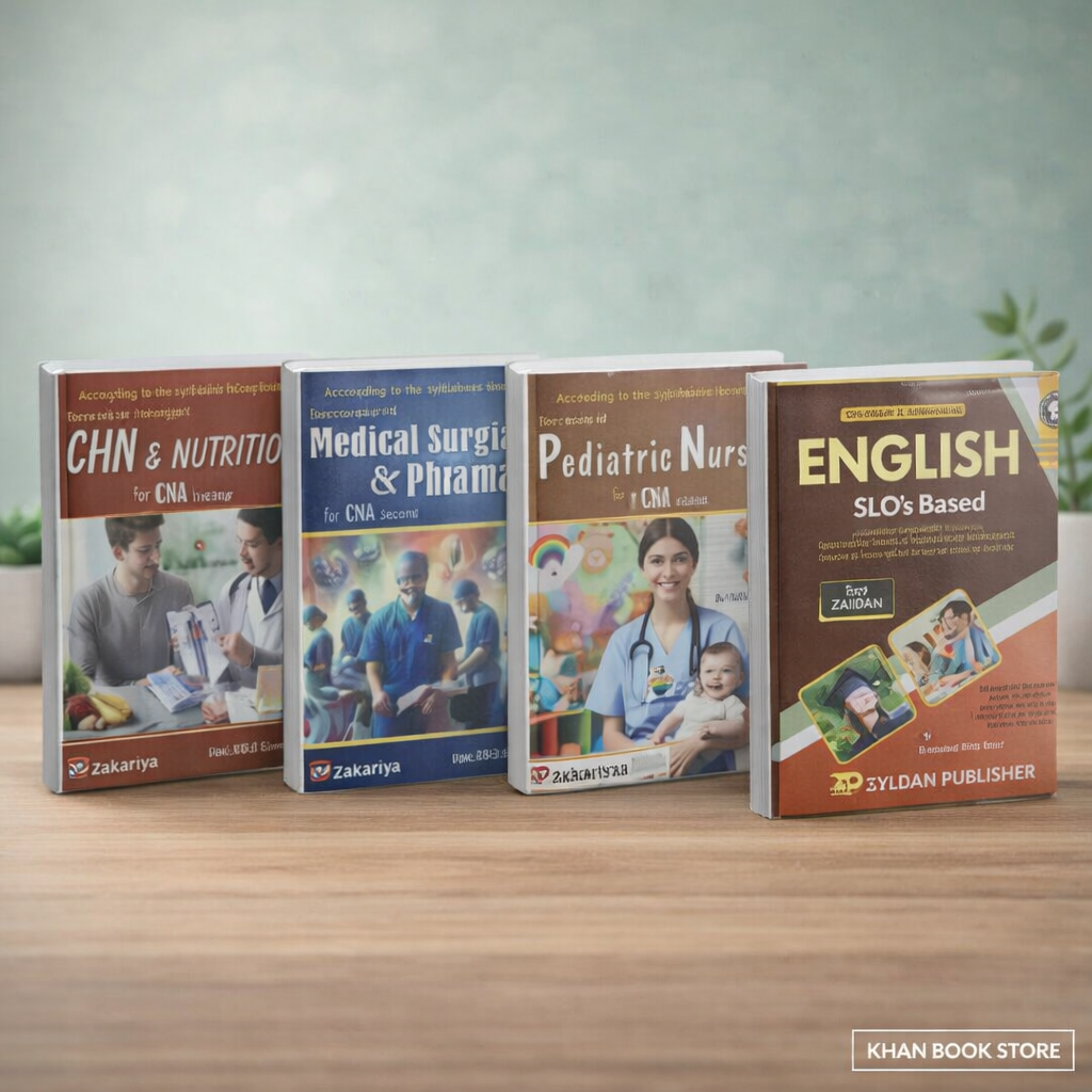CNA nursing textbook bundle with CHN Nutrition and Pharma books