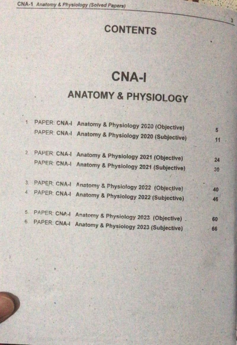 CNA 1 Solved Papers Latest Edition 2026