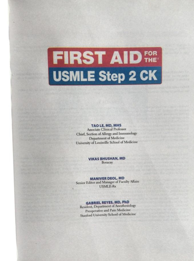 First Aid USMLE Step 2 CK 2026