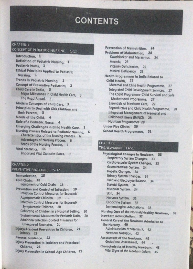 Essentials of Pediatric Nursing 2024-25