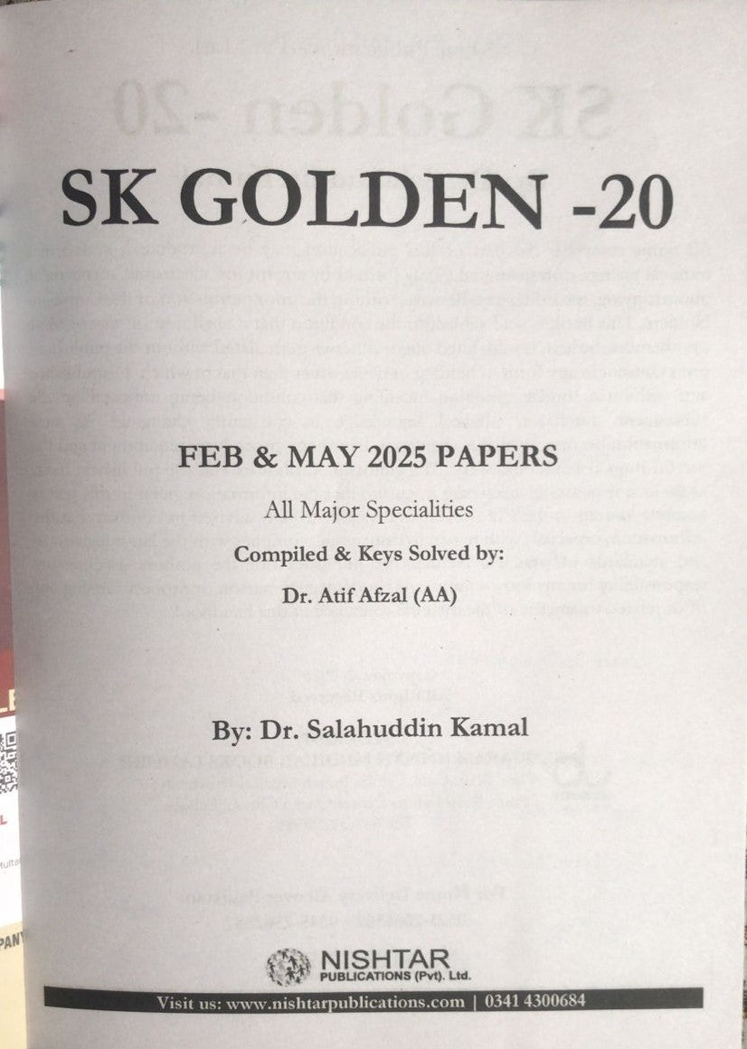 SK-20 FCPS Papers 2025 – All Major Specialties
