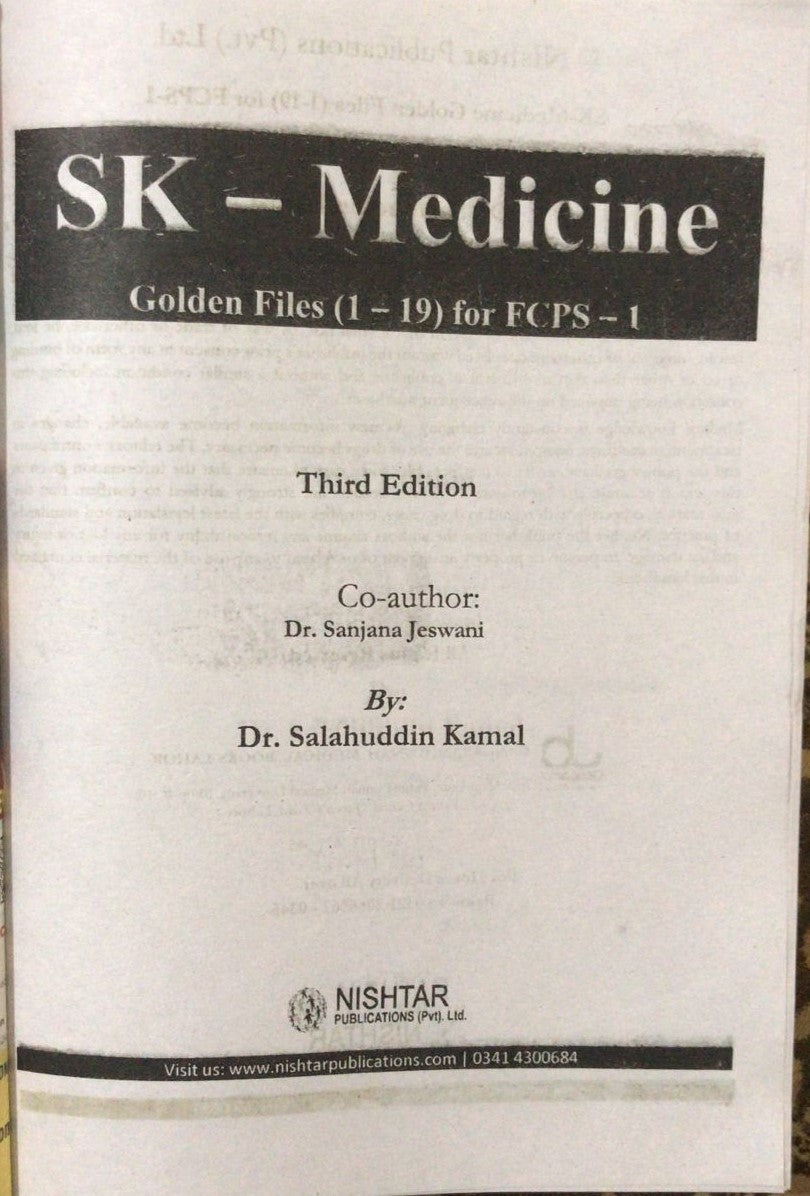 SK-Medicine Golden Files FCPS-1 3rd Edition