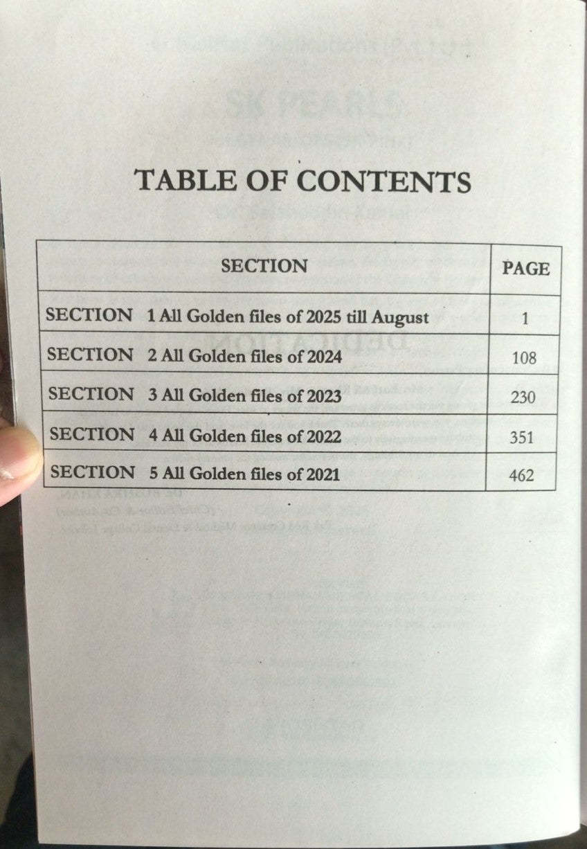SK Pearls Gynae/Obs FCPS-1 MCQs Book