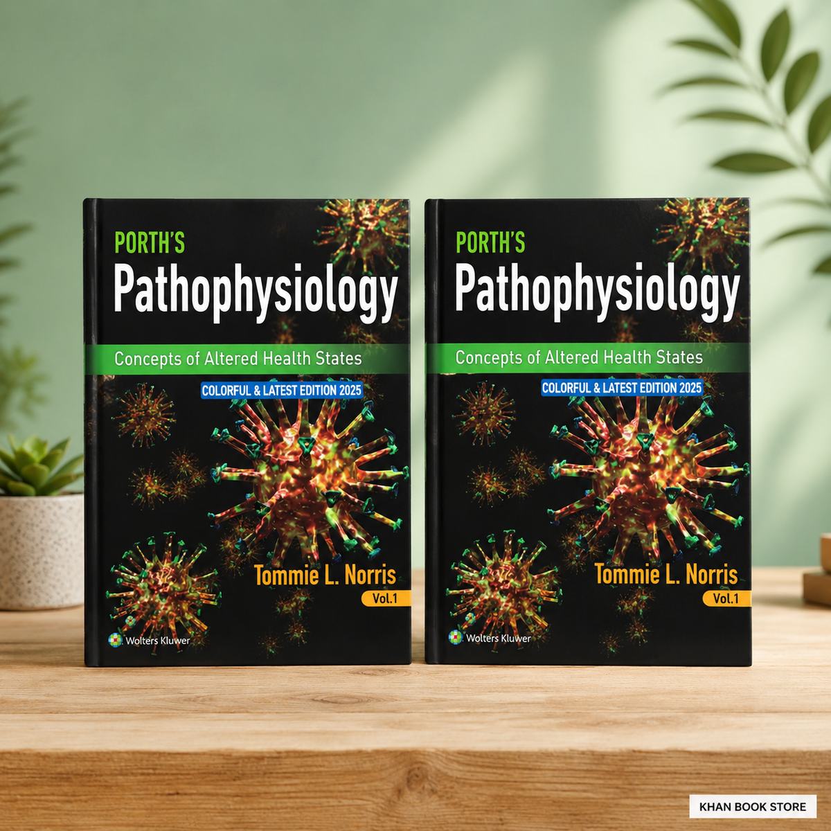 Porth’s Pathophysiology Vol. 1 and Vol. 2 by Tommie L. Norris nursing textbook set